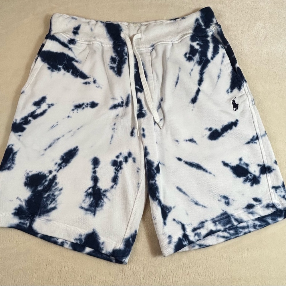 Ralph Lauren Men's 100% Cotton Tie Dye Shorts Stretch Waist Size SP